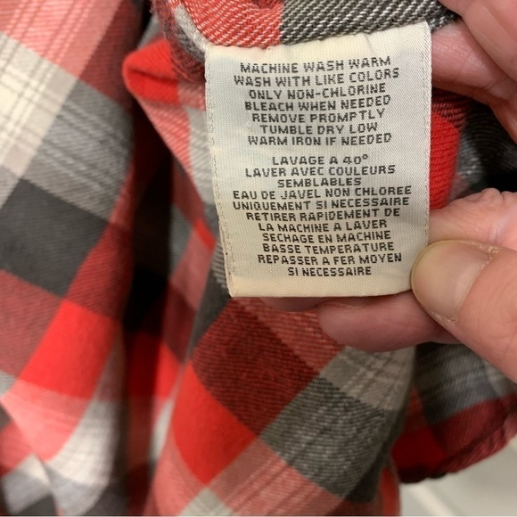 𝅺denim & Supply Ralph Lauren Vintage Black Red Checks Cotton Casual Down Shirt L - Picture 9 of 11